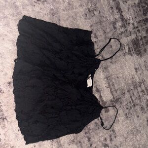 Black Lace Camisole Top
